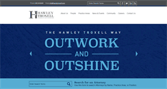 Desktop Screenshot of hawleytroxell.com