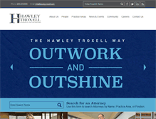 Tablet Screenshot of hawleytroxell.com